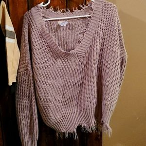 Main Strip Crop Sweater